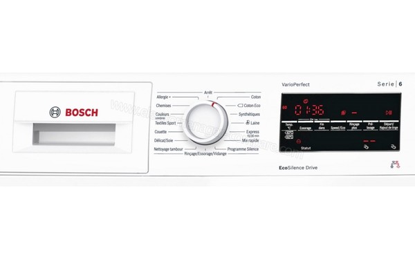 BOSCH WAT28460FF - Panneau de commandes