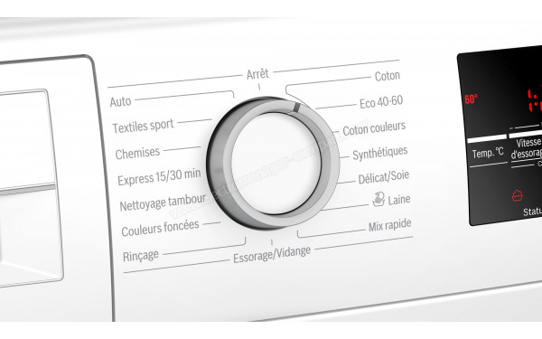 BOSCH WAU28S09FF - Vue des programmes