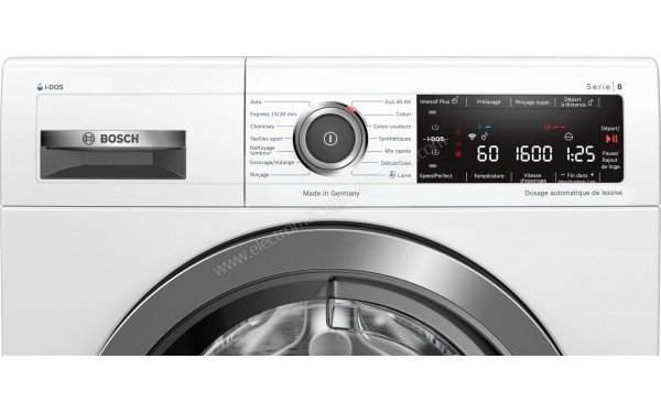 BOSCH WAX32KH1FF - Panneau de commandes