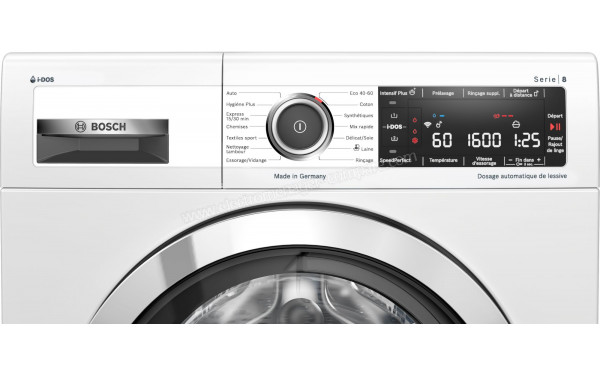 BOSCH WAX32KH2FF - Panneau de commandes