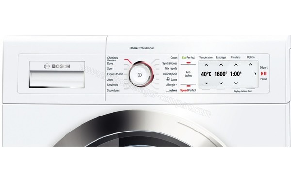 BOSCH WAY32780FF - Panneau de commandes