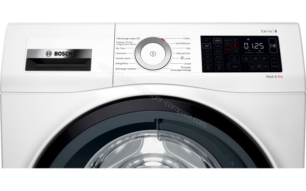 BOSCH WDU28560FF - Panneau de commandes (cr&eacute;dit : Boulanger)