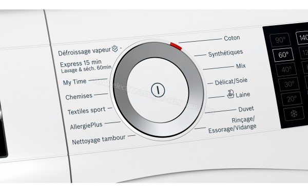 BOSCH WDU28560FF - Vue des programmes (cr&eacute;dit : Boulanger)