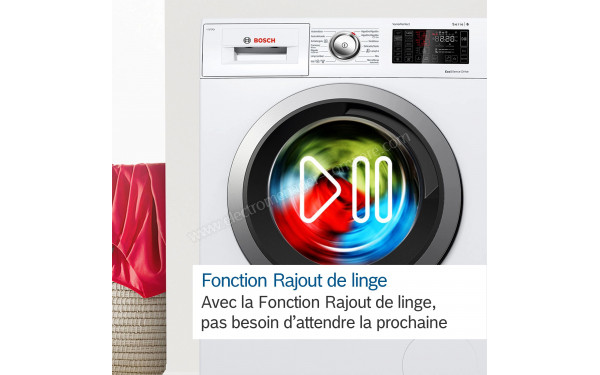 BOSCH WGE02203FR - Fonction rajout de linge