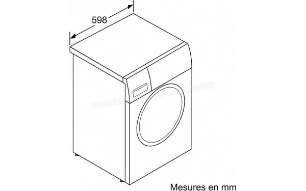 BOSCH WGE02405FR - Dimensions
