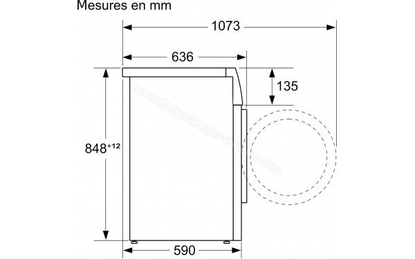 BOSCH WGG24400FR - Dimensions