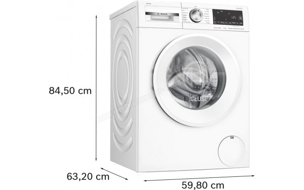 BOSCH WGG254F1FR - Dimensions