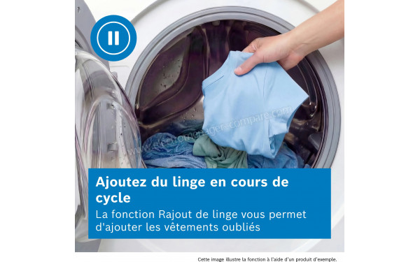BOSCH WGJ24407FR - Fonction rajout de linge