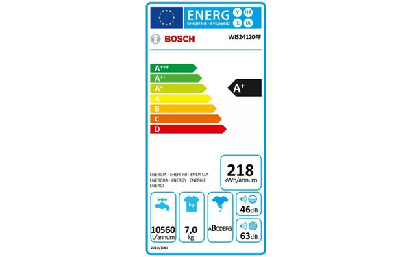 BOSCH WIS24120FF - &Eacute;tiquette &eacute;nergie