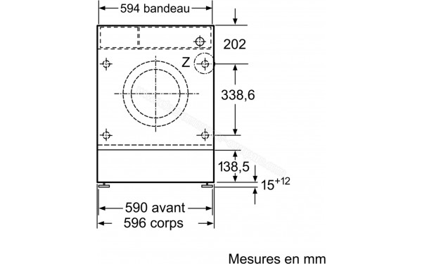 BOSCH WIW24347FF - Sch&eacute;ma technique