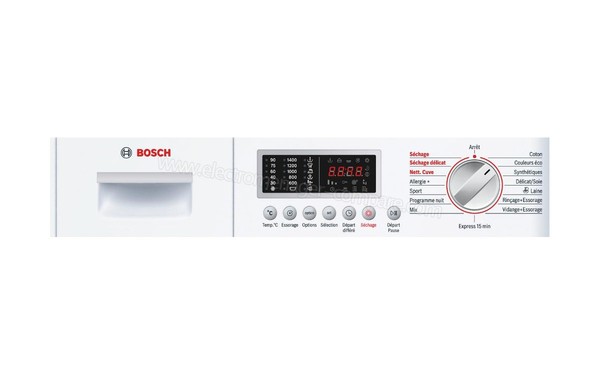 BOSCH WKD28540FF - Panneau de commandes