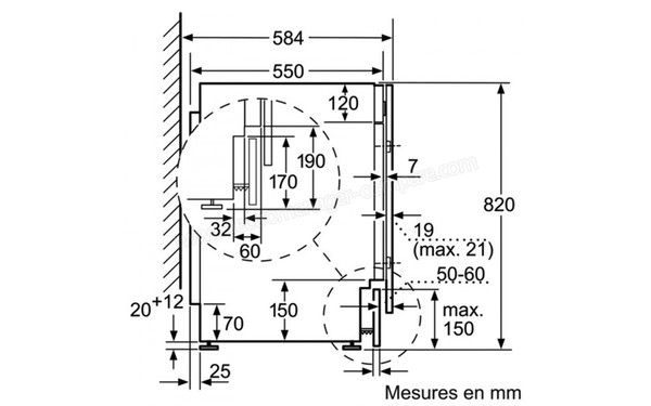 BOSCH WKD28541FF - Schema Tecnique 1