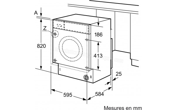 BOSCH WKD28542FF - Sch&eacute;ma technique