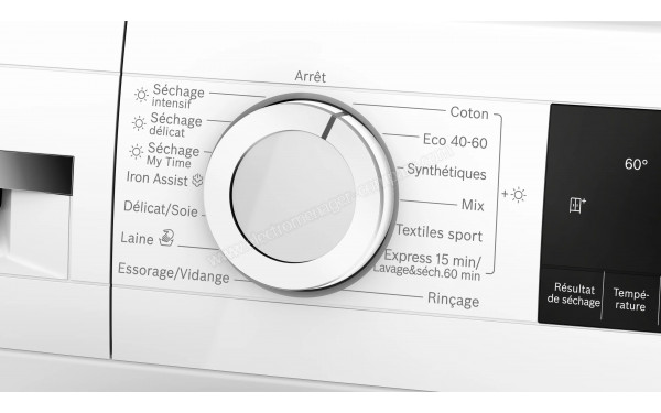 BOSCH WNA13401FR - Vue des programmes