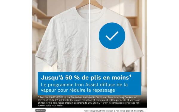 BOSCH WNA14401FR - Programme vapeur Iron Assist