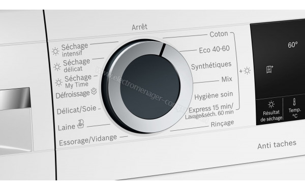 BOSCH WNG25400FF - Vue des programmes