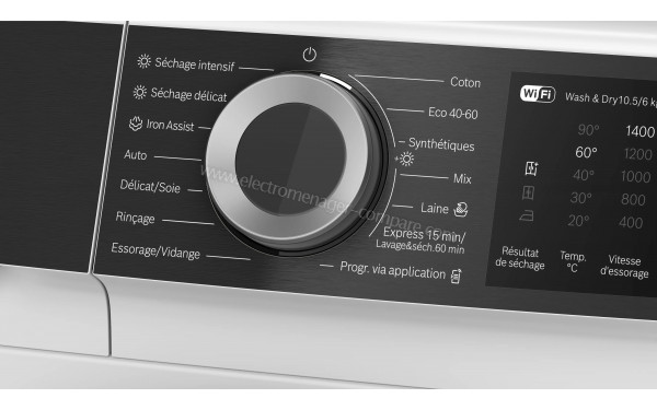 BOSCH WNG25402FR - Vue des programmes