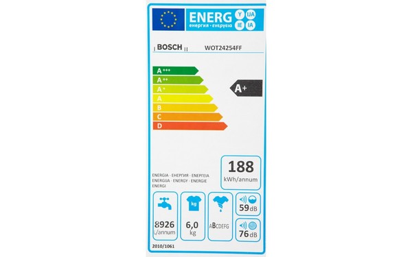 BOSCH WOT24254FF - &Eacute;tiquette &eacute;nergie