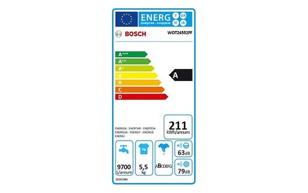 BOSCH WOT24552FF - &Eacute;tiquette &eacute;nergie
