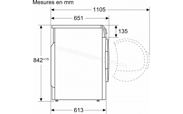 BOSCH WQB246C0FR - Dimensions