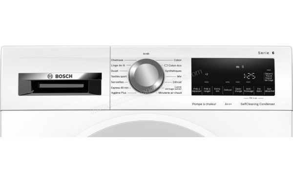 BOSCH WQG135DMFR - Panneau de commandes