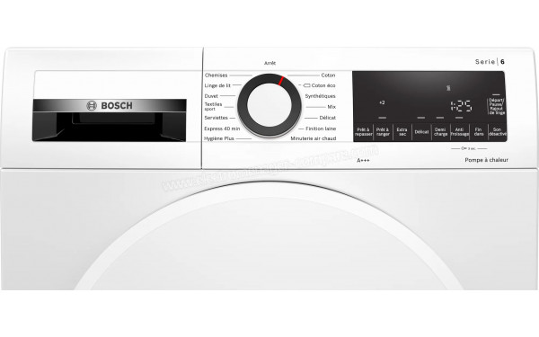 BOSCH WQG233D0FR - Panneau de commandes