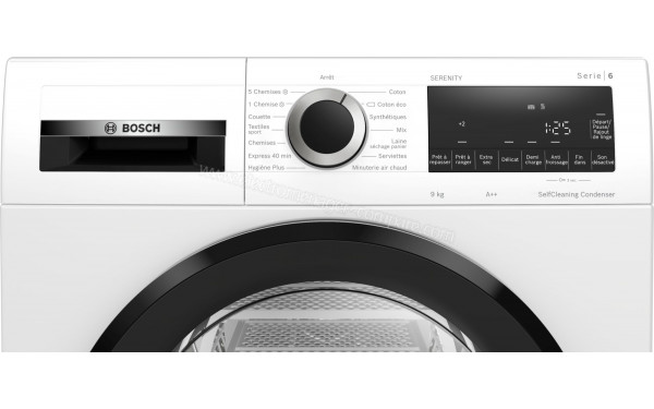 BOSCH WQG245ASFR - Panneau de commandes