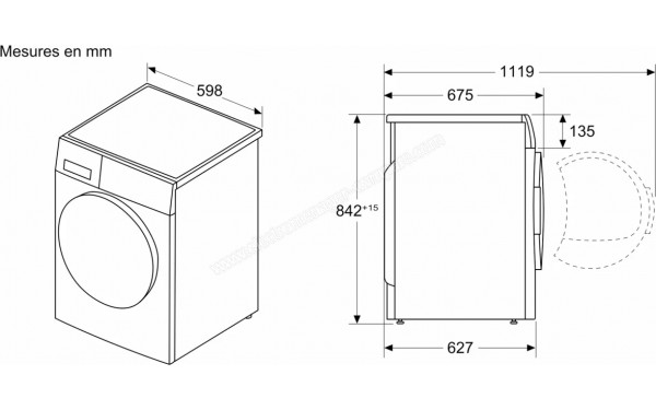 BOSCH WRB247C0FR - Dimensions