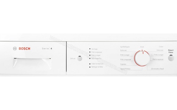 BOSCH WTE84104FF - Panneau de commandes (cr&eacute;dit : Darty)