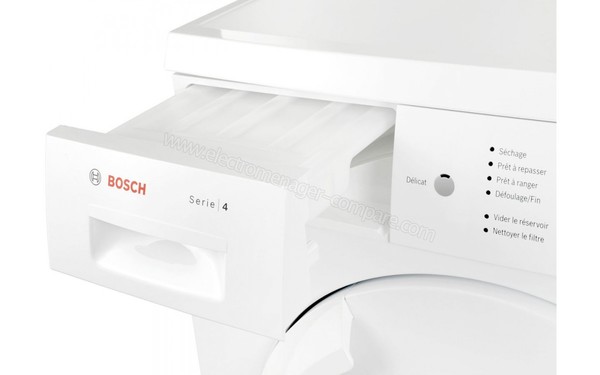 BOSCH WTE84104FF - R&eacute;servoir d'eau de condensation (cr&eacute;dit : Darty)