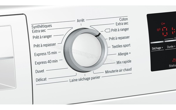 BOSCH WTG86409FF - Panneau de commandes n&deg;2