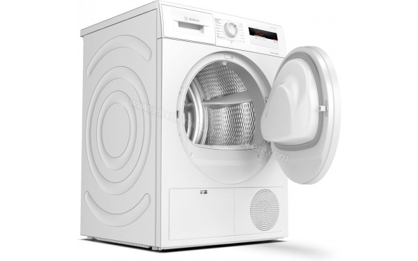 BOSCH WTH83002FF - Vue 3/4 gauche avec hublot ouvert