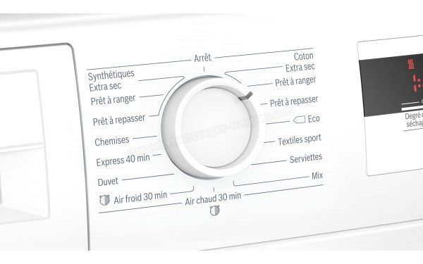 BOSCH WTH83002FF - Vue des programmes