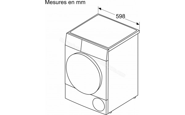 BOSCH WTH83V1MFR - Dimensions