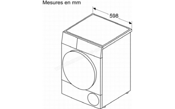 BOSCH WTH8520BFR - Dimensions
