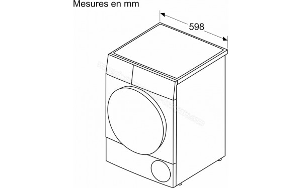 BOSCH WTH8520MFR - Dimensions