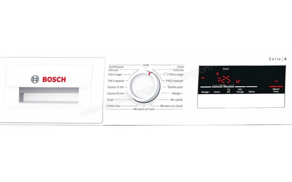 BOSCH WTN83200FF - Panneau de commandes