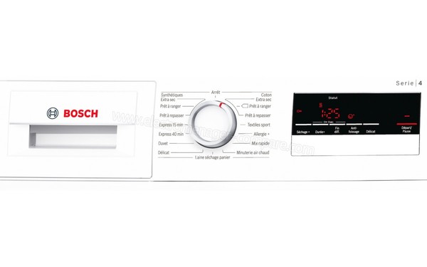 BOSCH WTN85201FF - Panneau de commandes