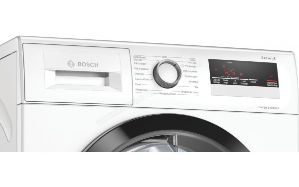 BOSCH WTR85V02FF - Panneau de commandes (cr&eacute;dit : Boulanger)