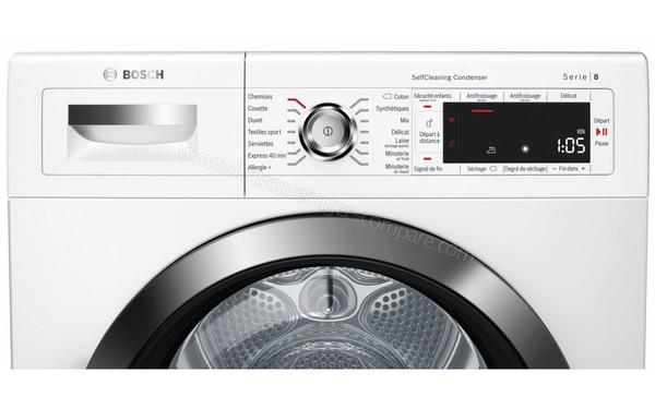 BOSCH WTWH7591FF - Panneau de commandes