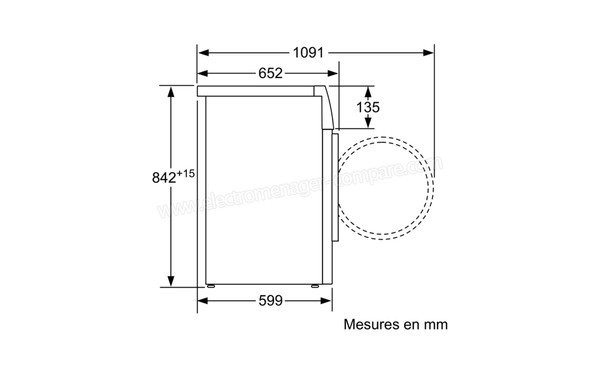 BOSCH WTWH7591FF - Dimensions 1