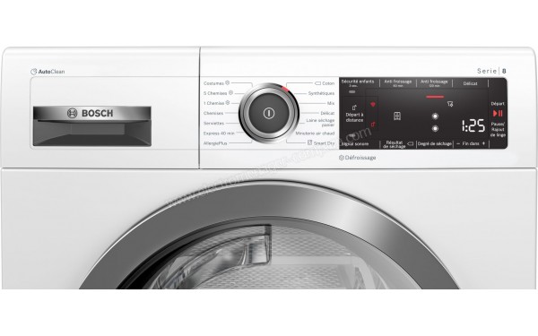 BOSCH WTX87KH9FF - Panneau de commandes
