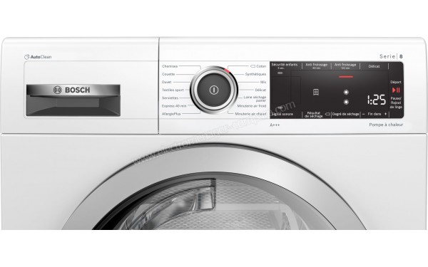 BOSCH WTX87M09FF - Panneau de commandes