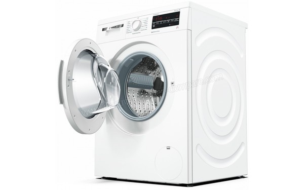 BOSCH WUQ28418FF - Vue 3/4 droite hublot ouvert