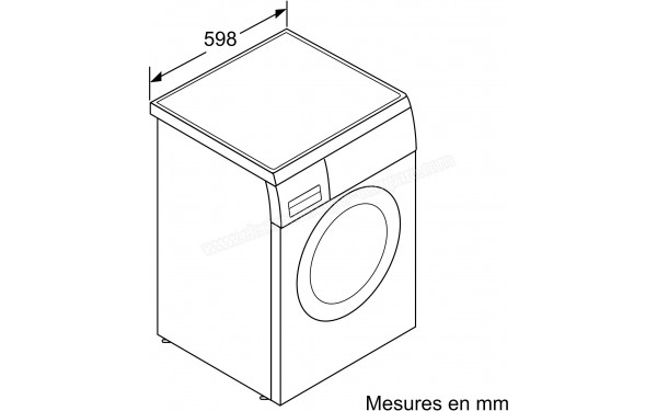 BOSCH WUU28T69FR - Dimensions