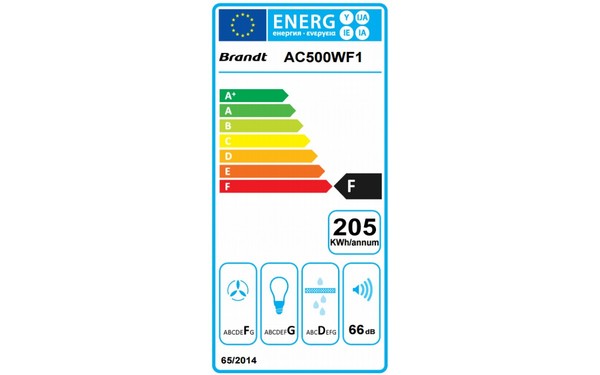 BRANDT AC500WF1 - &Eacute;tiquette &eacute;nergie