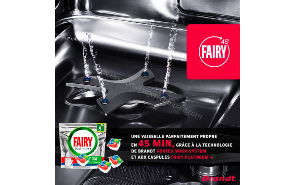 BRANDT BBF42VDX - Technologie Vortex Wash System