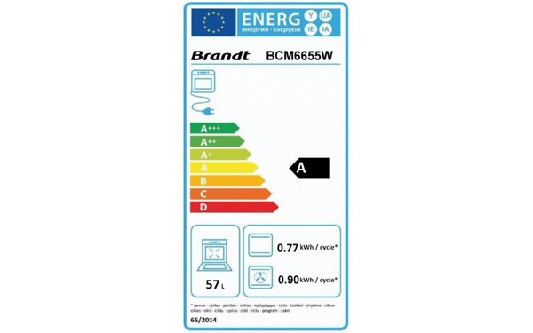 BRANDT BCM6655W - &Eacute;tiquette &eacute;nergie