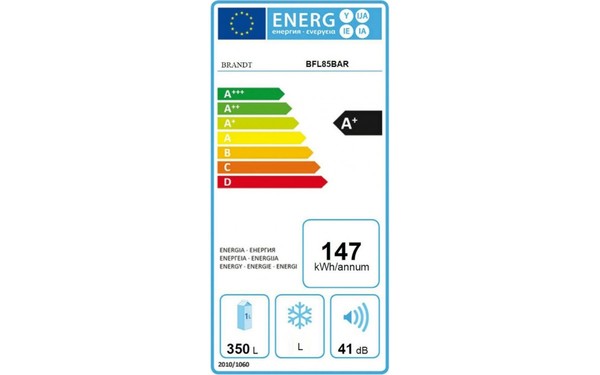 BRANDT BFL85BAR - &Eacute;tiquette &eacute;nergie