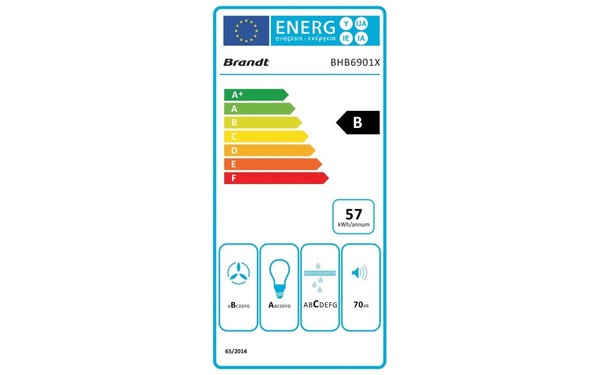 BRANDT BHB6901X - &Eacute;tiquette &eacute;nergie